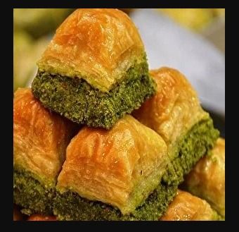 İnce Fıstıklı Tereyağlı Kuru Baklava (1 kg.)