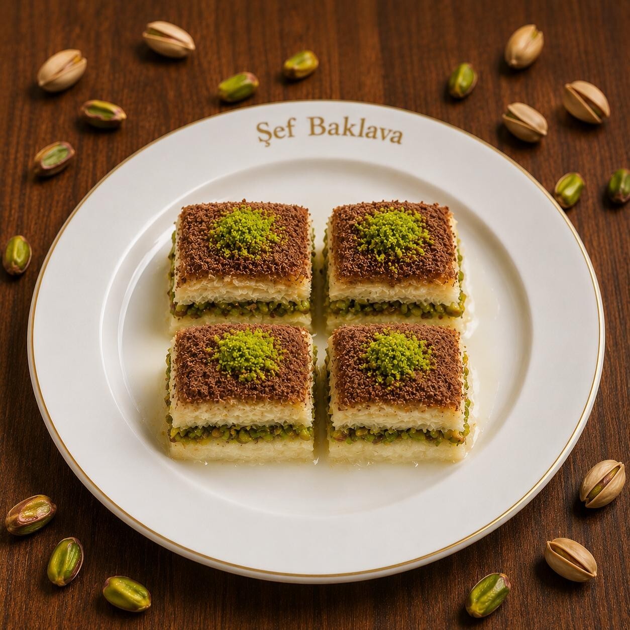 Şef Fıstıklı Soğuk Baklava (500 gr.) +coca cola