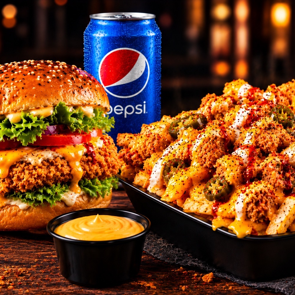 Çıtır Tavuk Burger + Erimiş Çılgınlık “Burger Kaçtı, Çıtır Tabakta Yakalandı!”