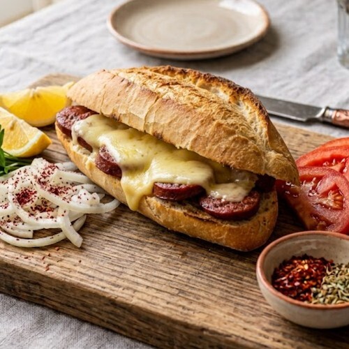 Ekmek Arası Kaşarlı Sucuk