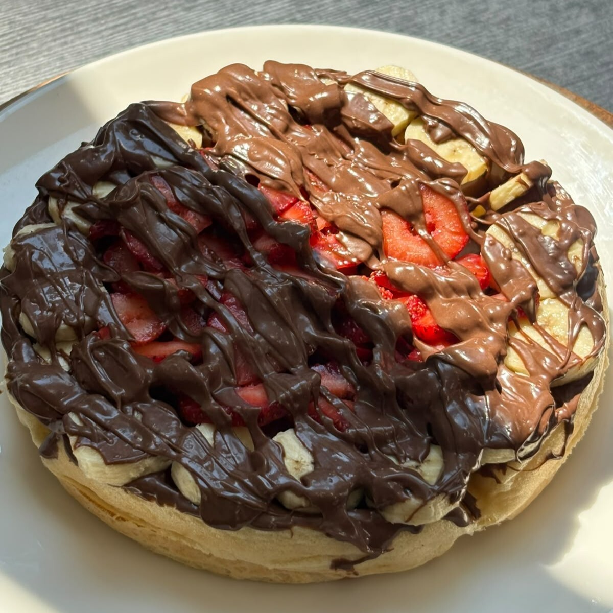 Glutensiz XXL Waffle Ekstra Çikolata Glutenfree XXL Waffle