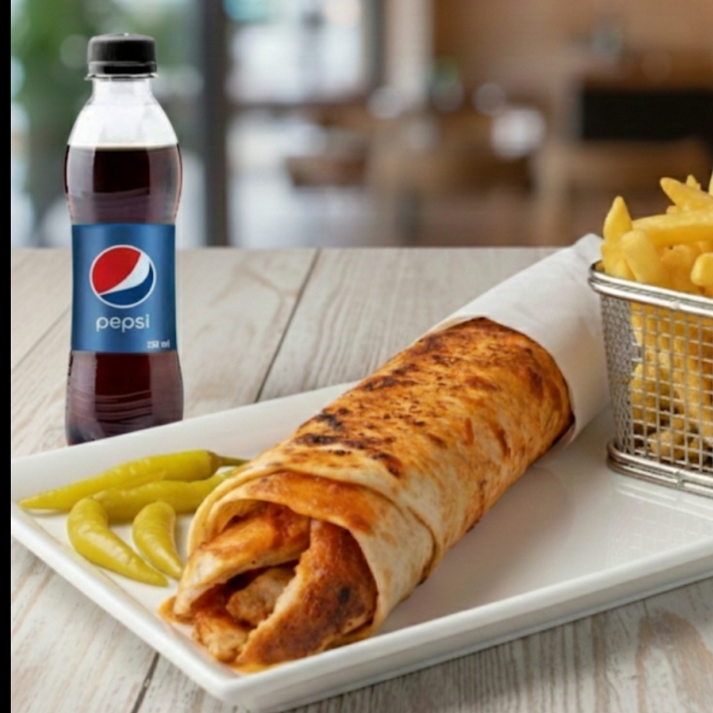 Doyurucu Hatay tavuk Döner Menü (COLA )