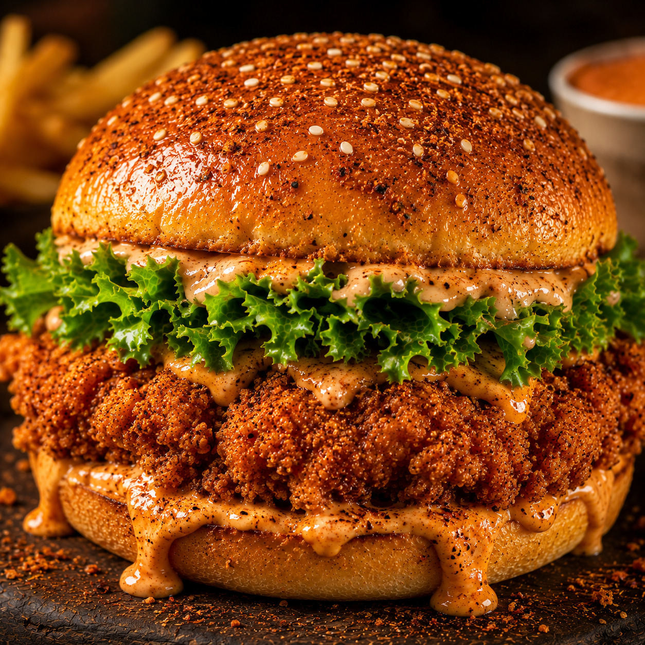 Cajun Chicken Burger