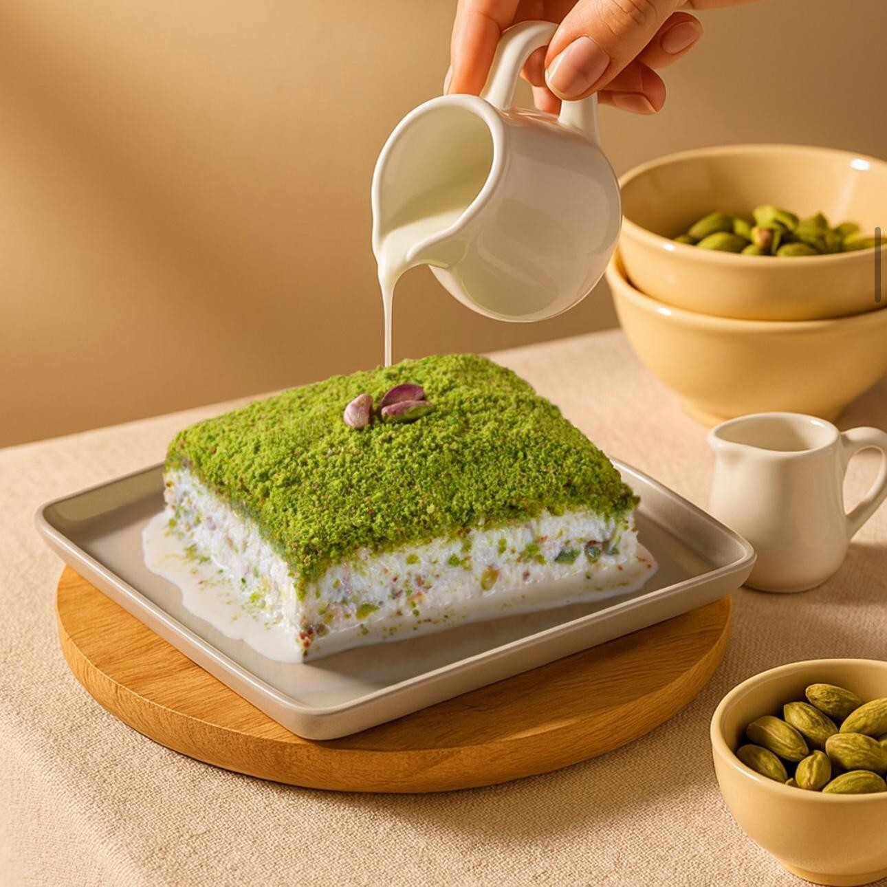 Fıstıklı Sütlü Kadayıf (1 kg )