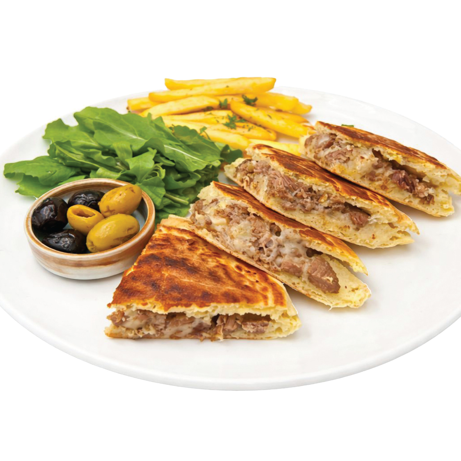 Kavurmalı Kaşarlı Bazlama Tost