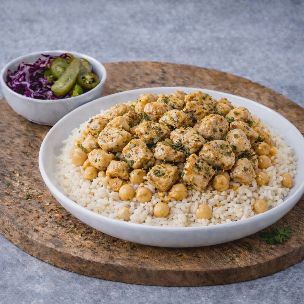 Dağ Kekikli Soslu Tavuk Pilav