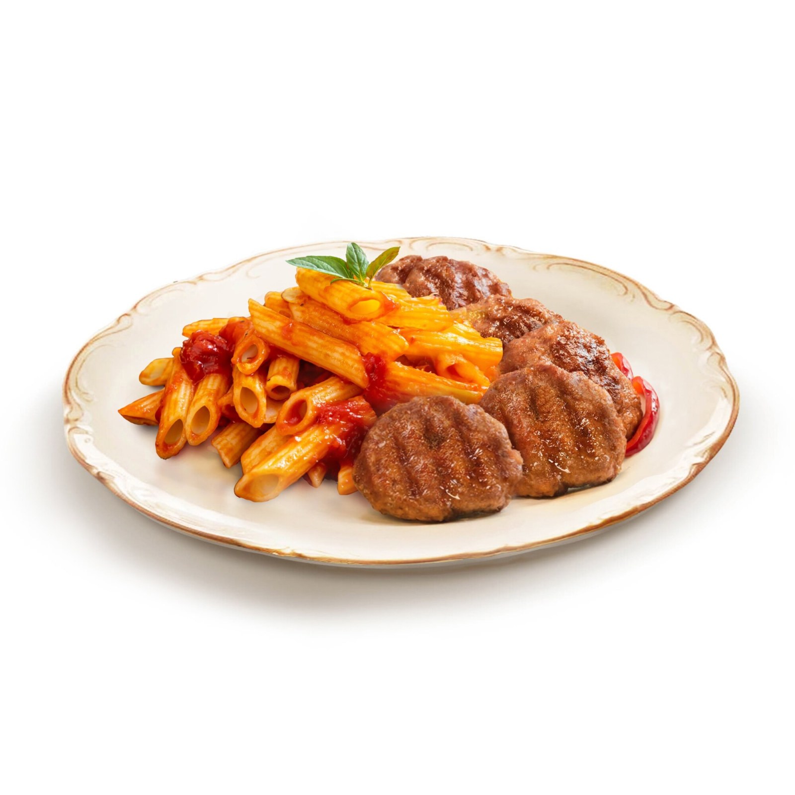Mangalda Köfte ve Köz Domates Soslu Penne