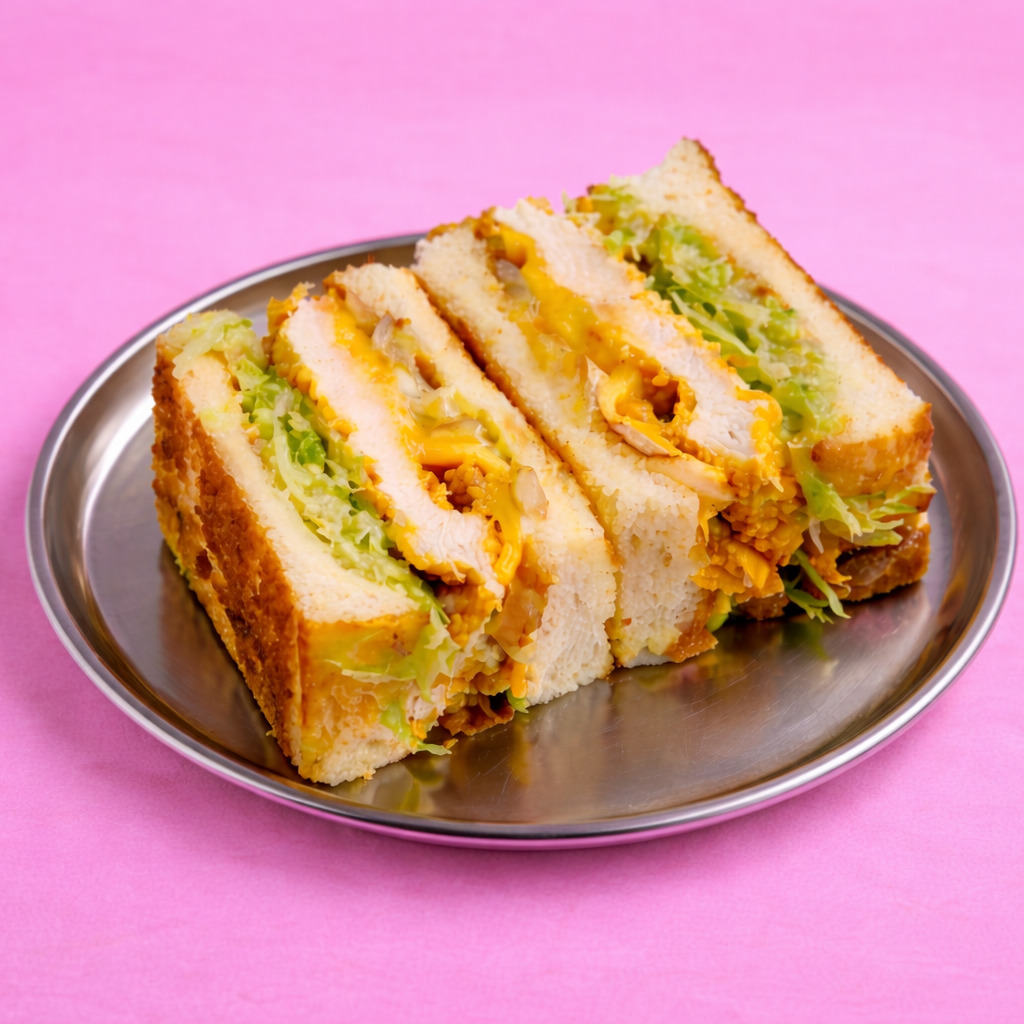 Honey Mustard Crispy Chicken Katsu Sando