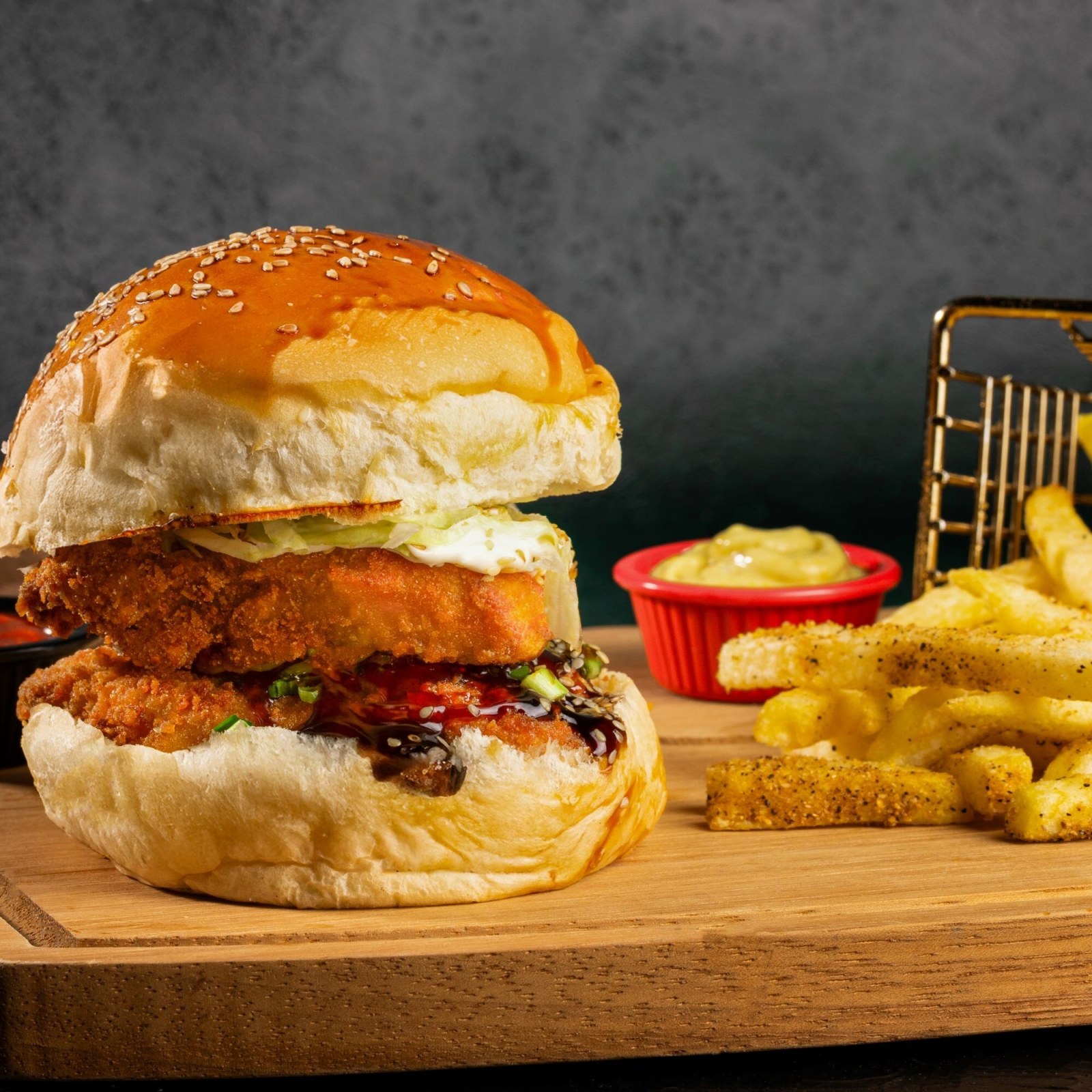 Japanese Superhot Chicken Burger