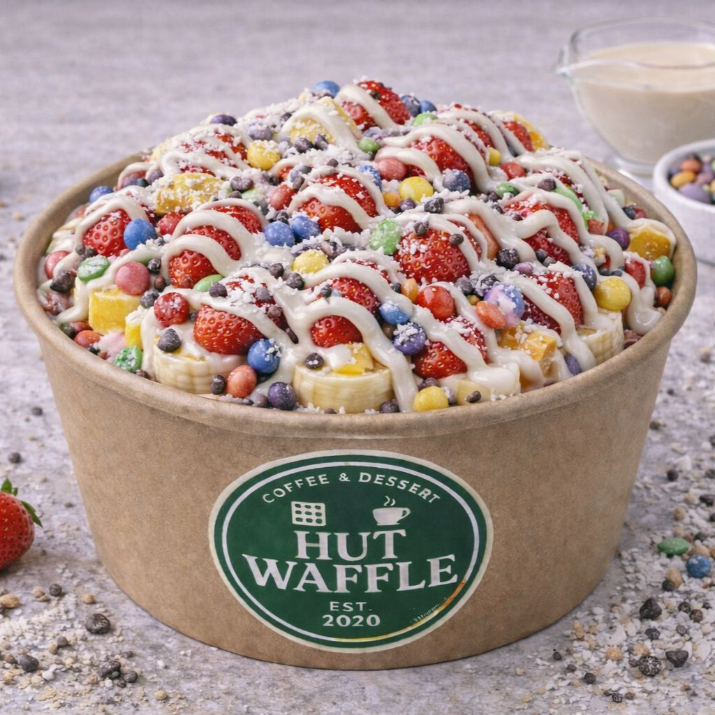 Beyaz waffle bolw