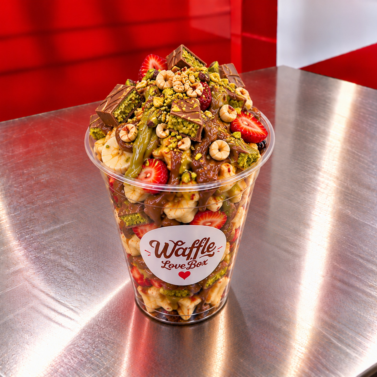 Dubai Love Cup Waffle