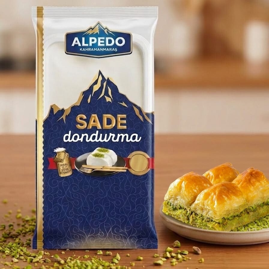 Fıstıklı Baklava (1 kg) 480 gr Sade Kahramanmaraş Dondurma