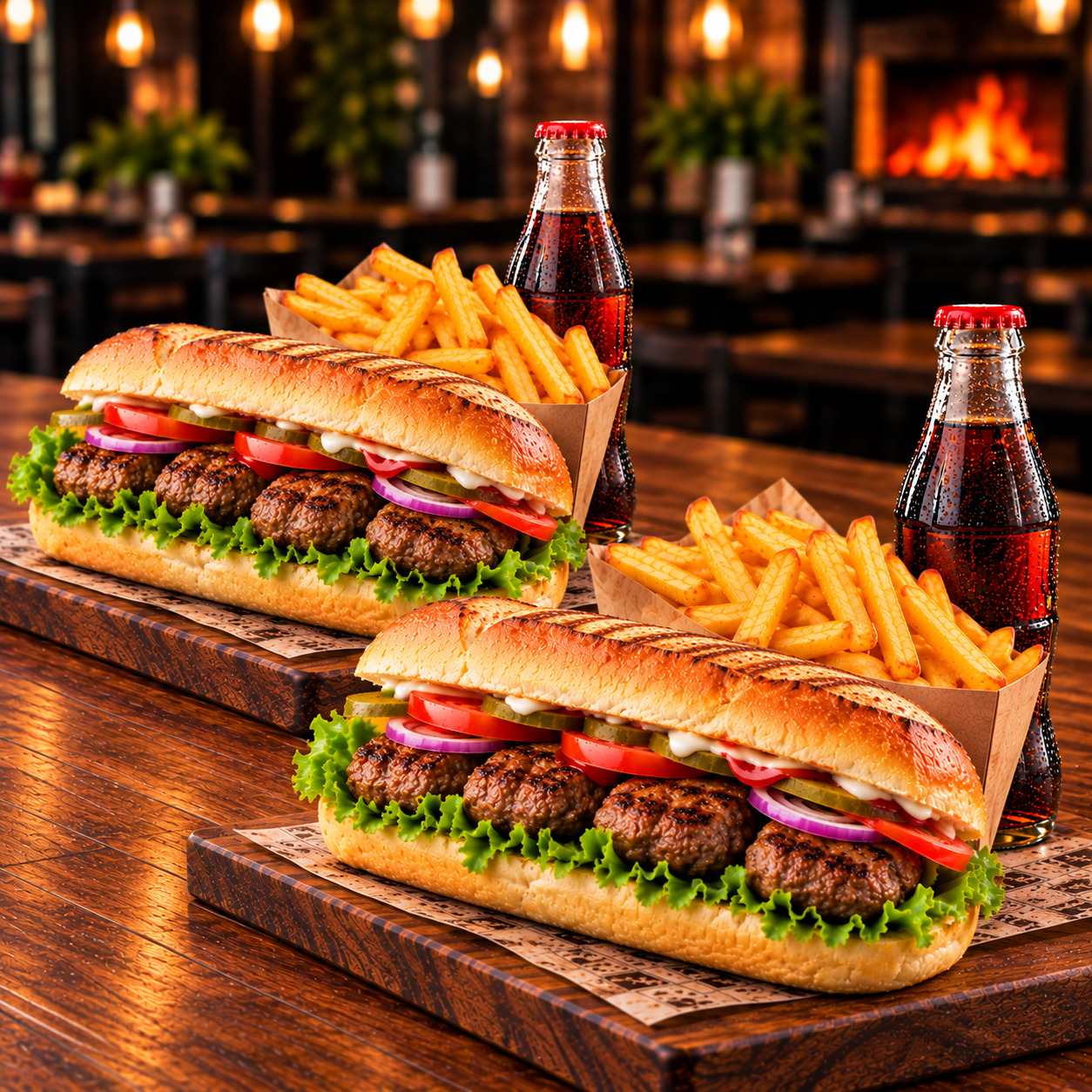İkili Ekmek Arası Köfte Menü