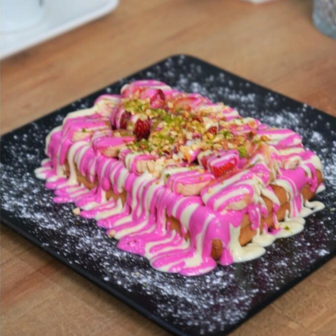 Frambuaz Waffle (Küçük Boy)