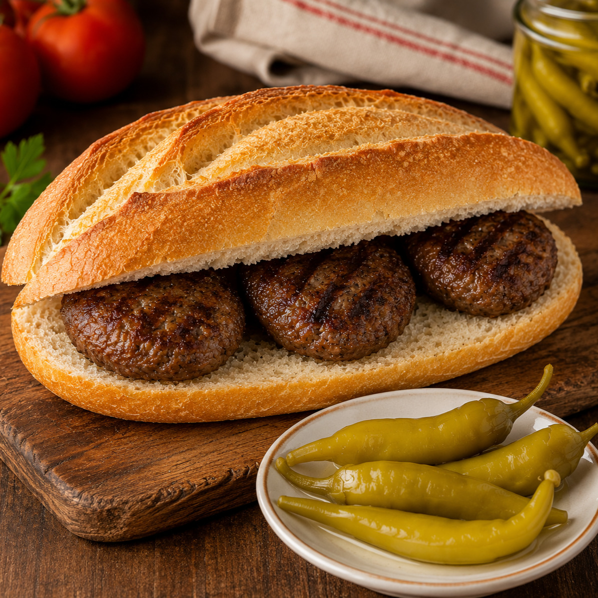 Yarım Ekmek Arası Kasap Köfte