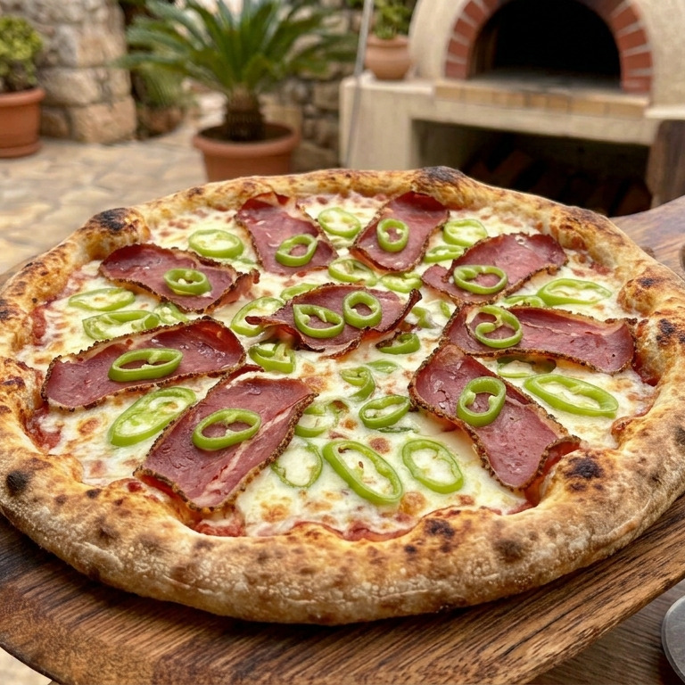 Pastırmalı Pizza (Büyük)