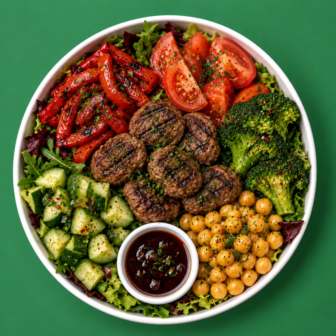 Diyet Salata Köfte Bowl
