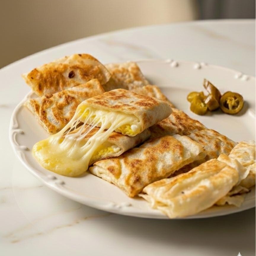 Yumurtalı Kaşarlı Gözleme
