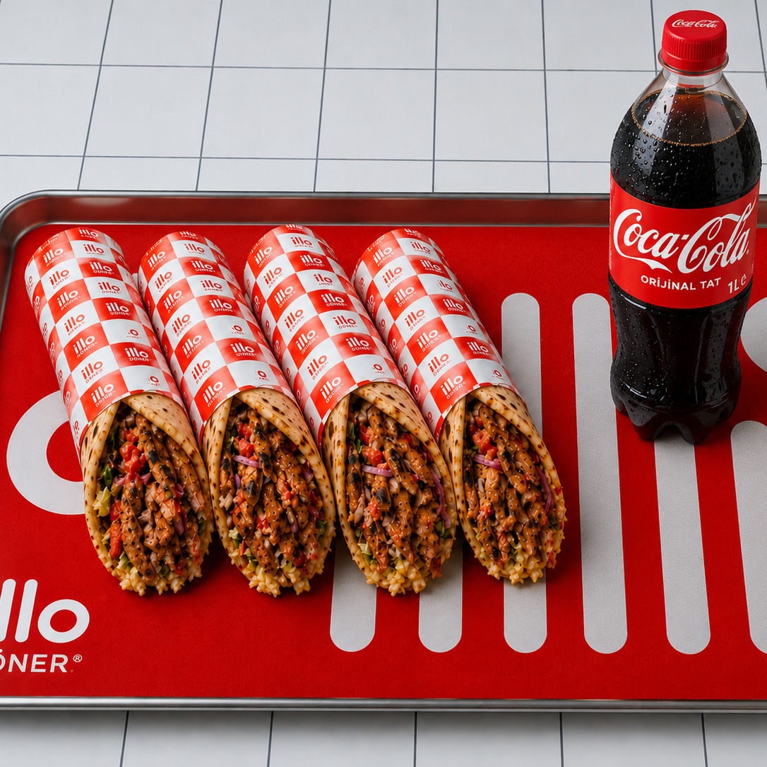 4'lü Tavuk Dürüm & 1 Lt Kola