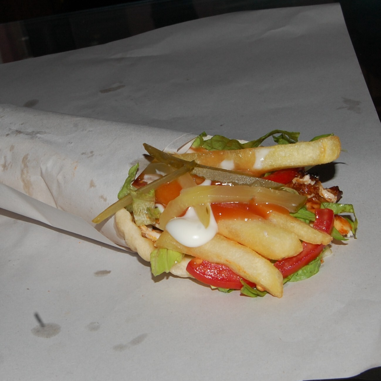 Kaşarlı Tavuk Döner Dürüm