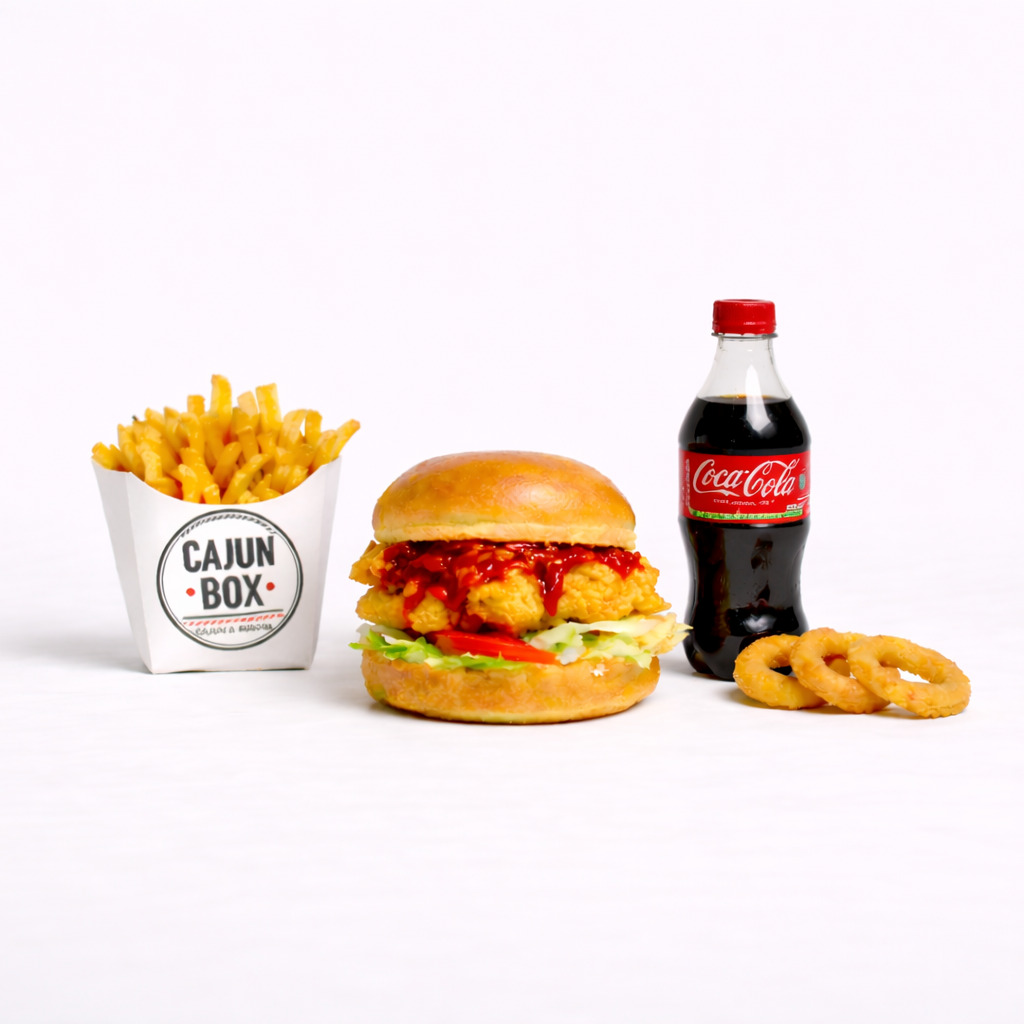 Mexica Cajun Burger Menü