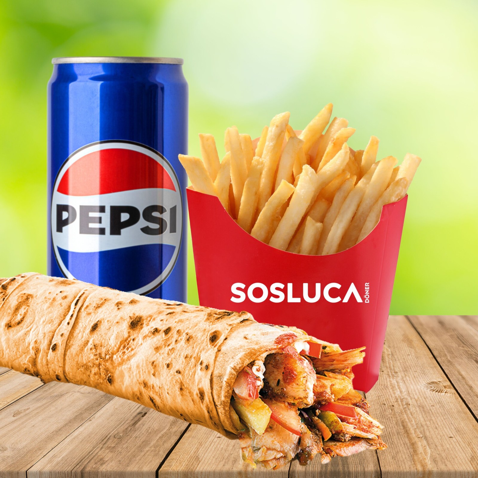 Tavuk Döner Large Menü 2 (100 gr)
