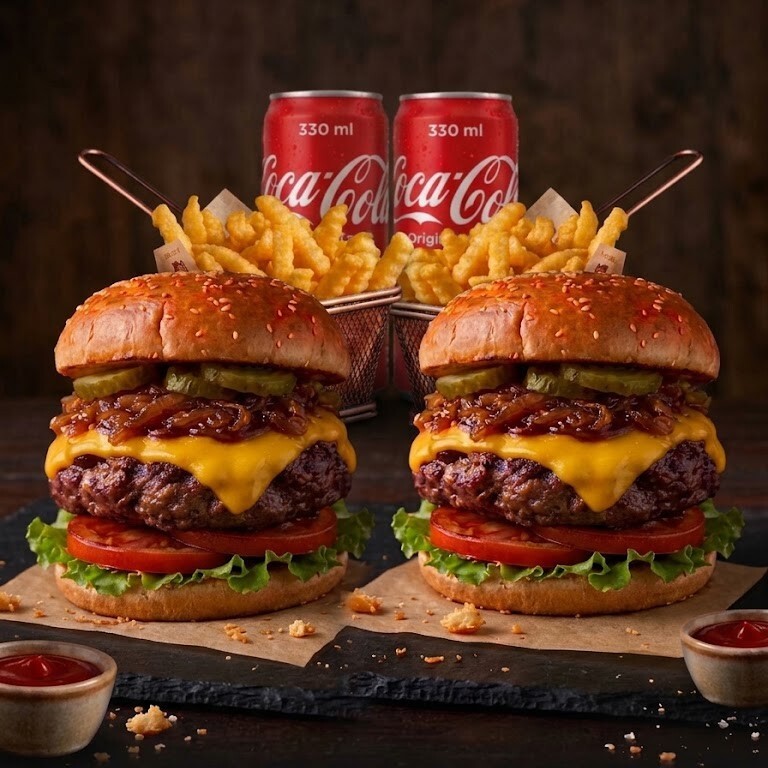 2'li Cheese Bomb Burger Menü