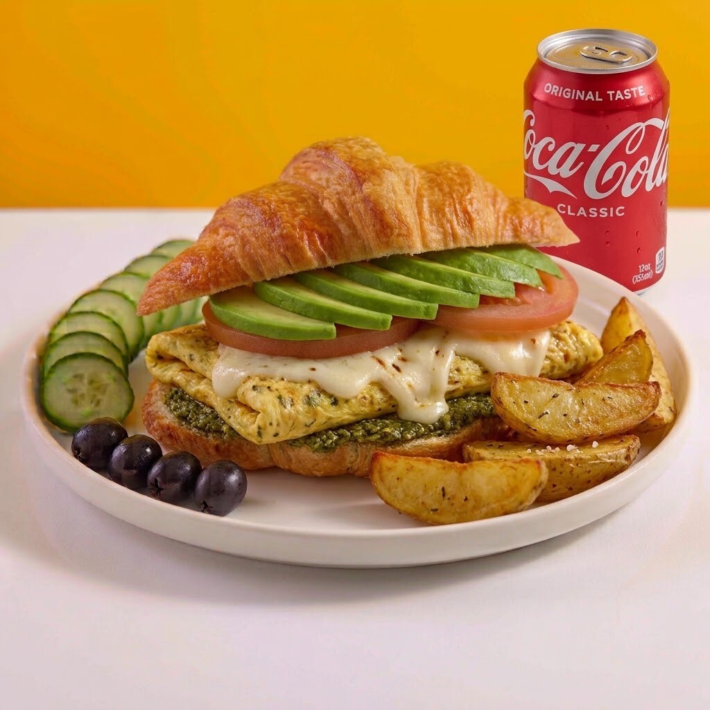 Avocado Omletli + Coca Cola