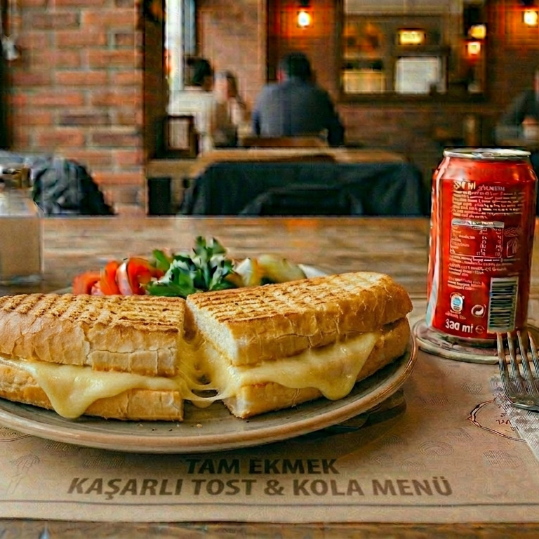 Tam Ekmek Kaşarlı Tost ve Kola 330 ml