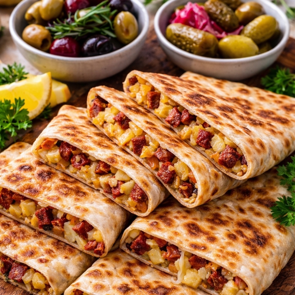 Patatesli Sucuklu Gözleme