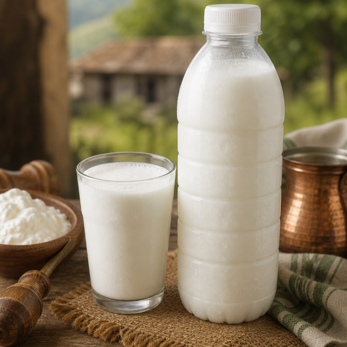 Köy Tipi Yayık Ayran (250 Ml Pet)