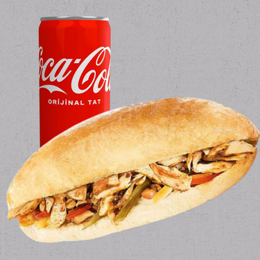 Ekmek Arası (Yarım Ekmek) + 330 ml Coca-cola