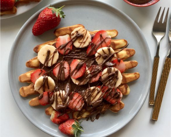 Frambuazlı Waffle