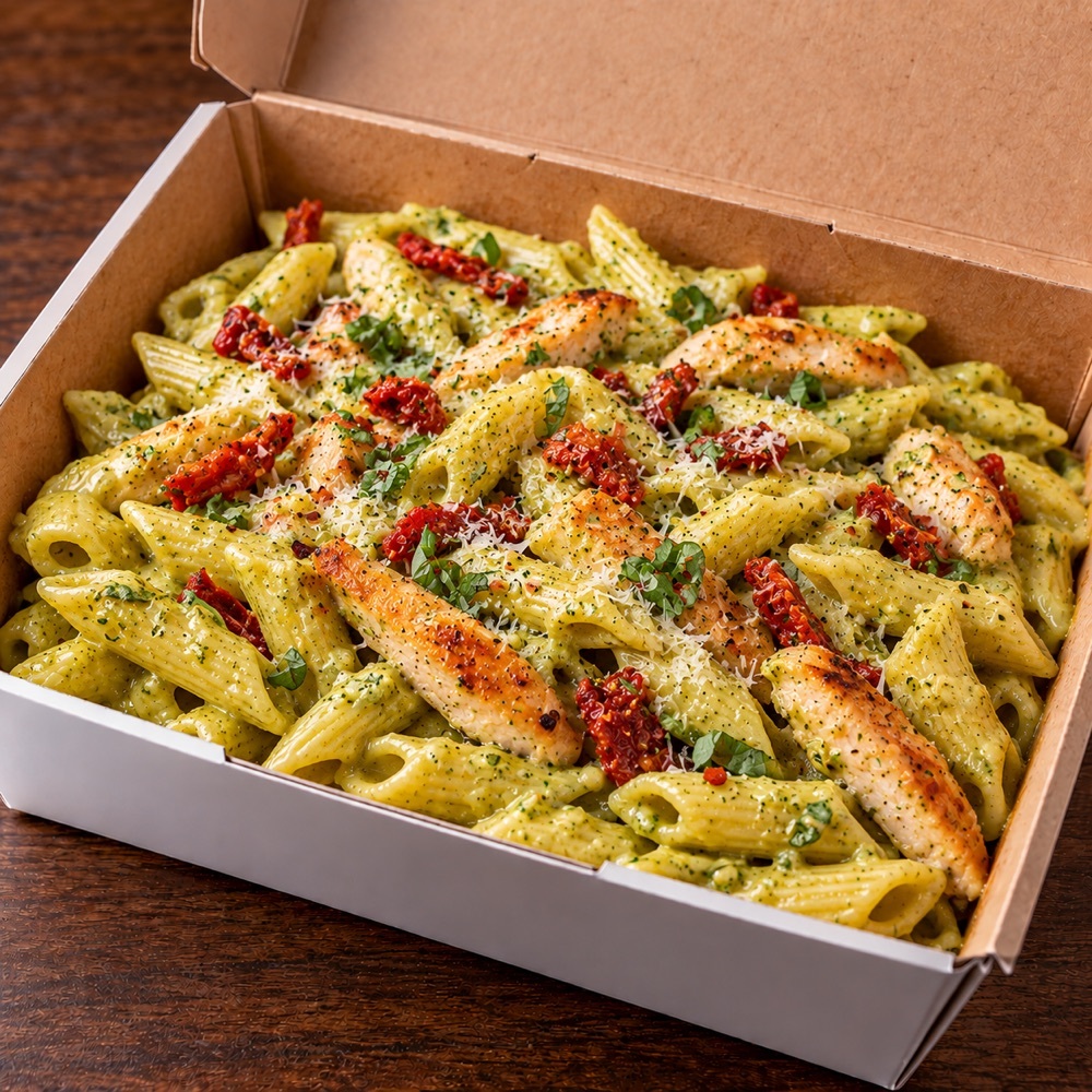 Tavuklu Pesto Soslu Penne