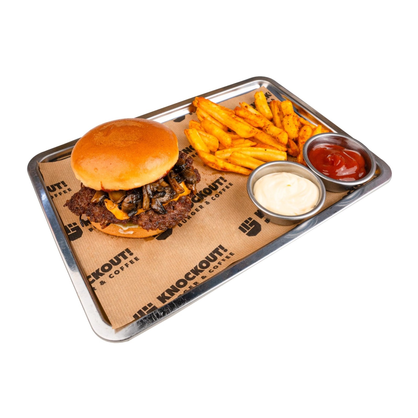 Knockout Mushroom Smash Burger