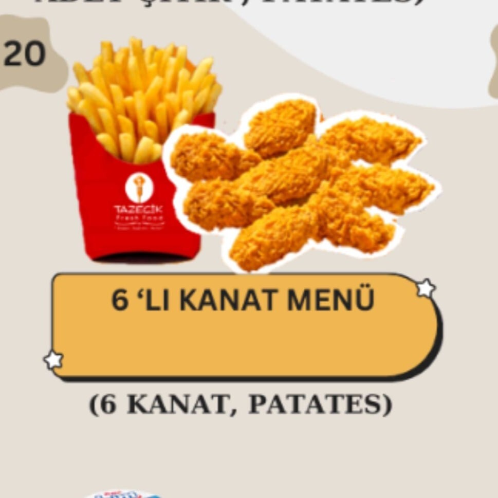 6'lı Kanat Menü