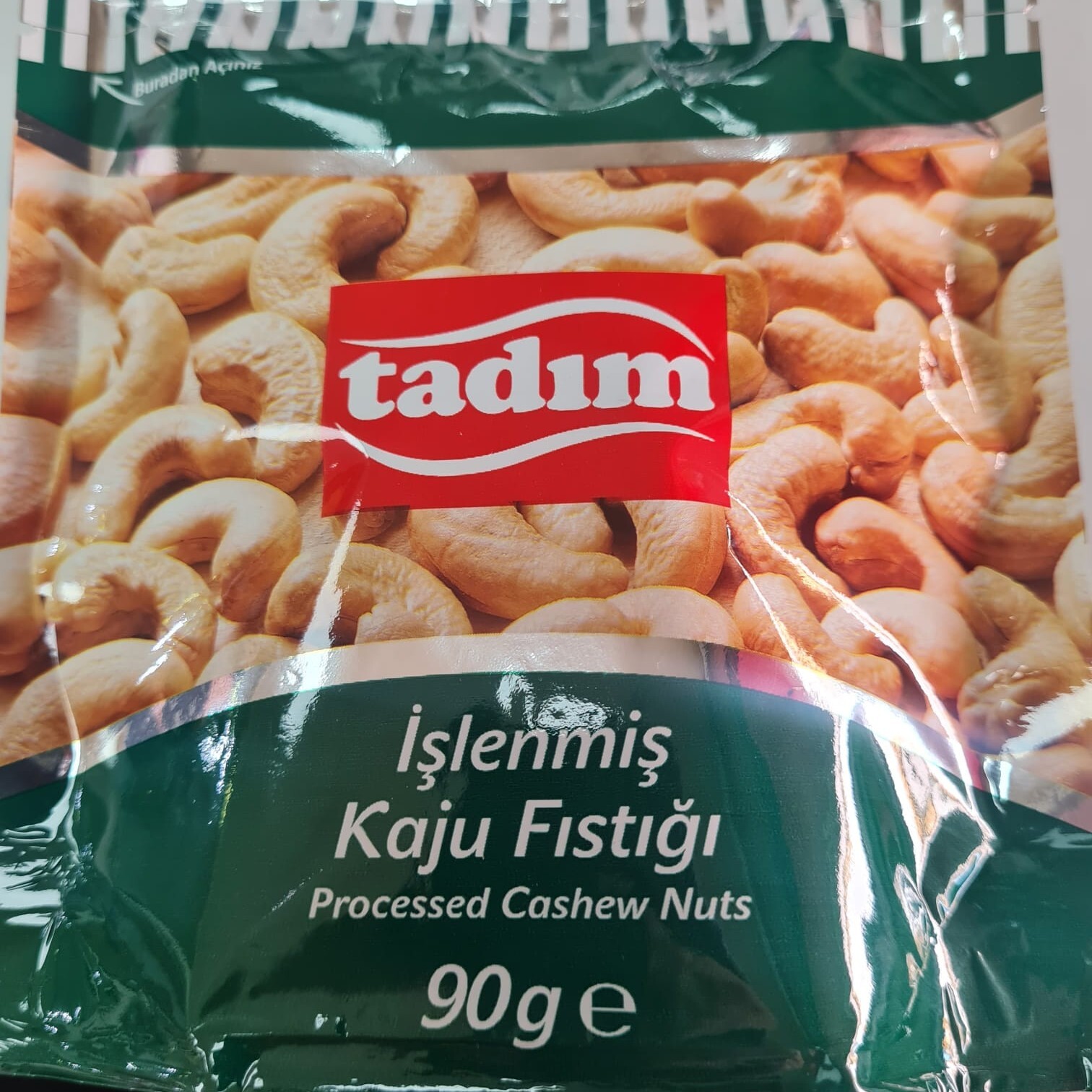 Tadım İşlenmiş Kaju Fıstığı 90 g