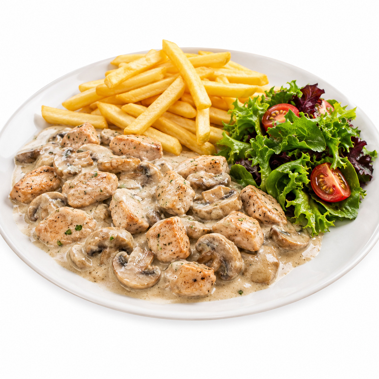 Kremalı Mantarlı Tavuk Menü