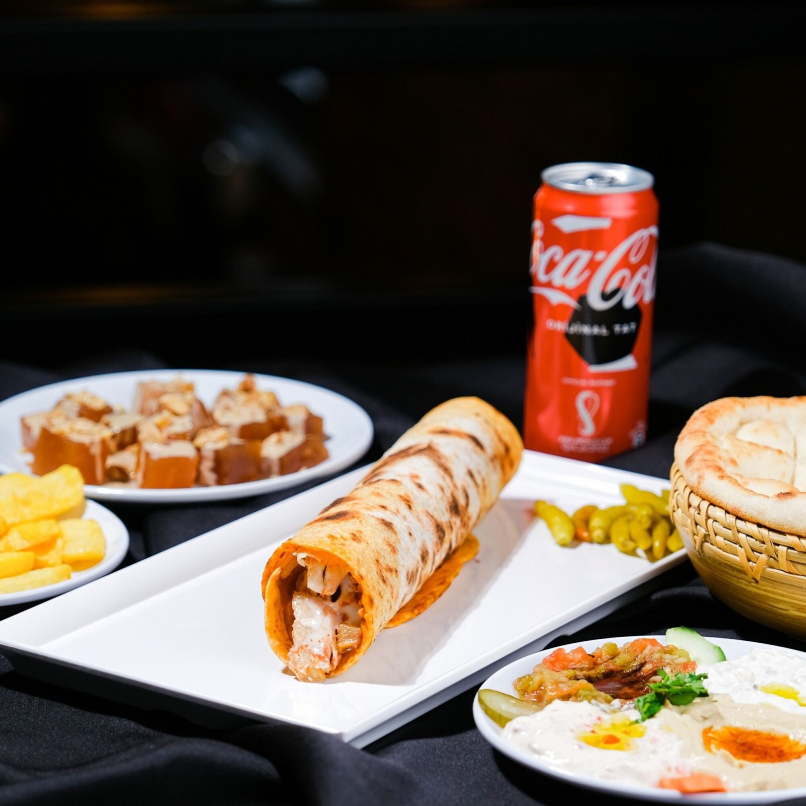 Antakya Usulü Humuslu Tavuk Döner Dürüm Menü