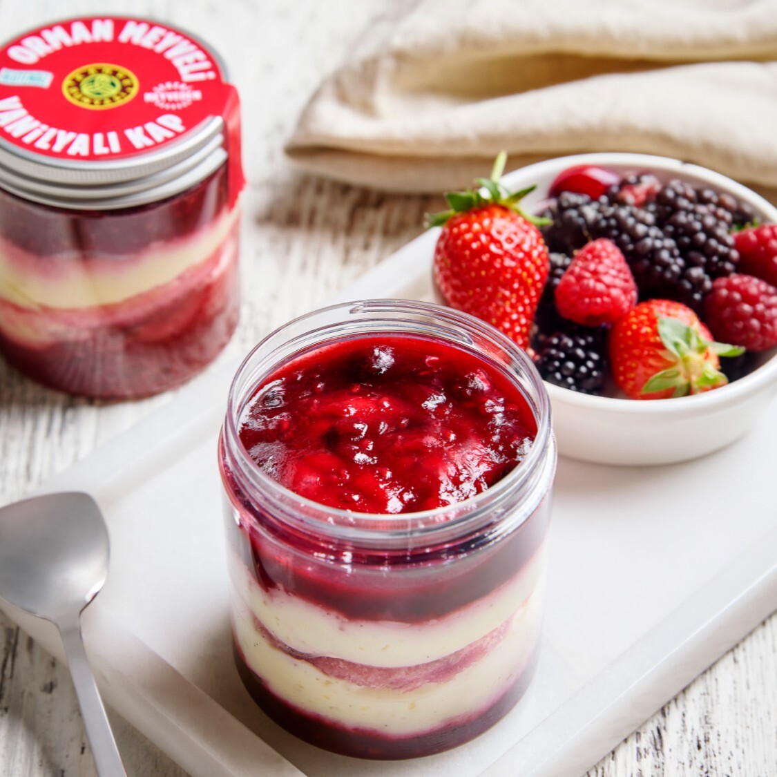 Glutensiz Orman Meyveli Vanilyalı Kap