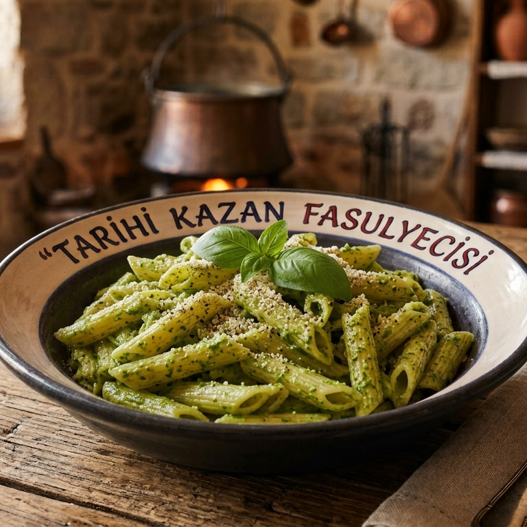 Fesleğenli Kremalı Makarna