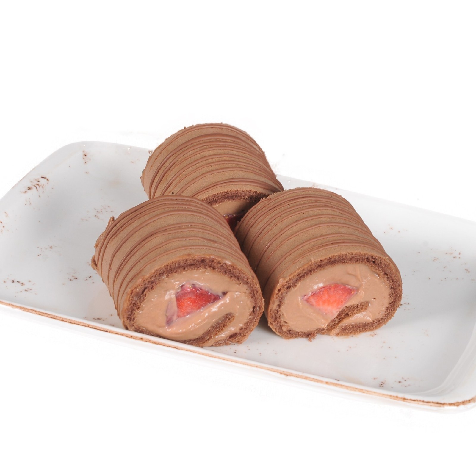 Mini Çikolatalı Çilekli Sarma Pasta (Adet)