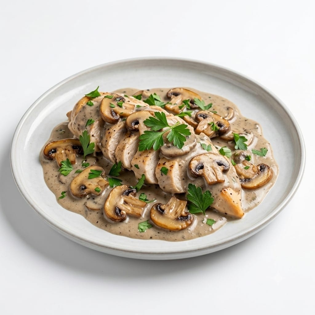 Kremalı Mantarlı Izgara Tavuk
