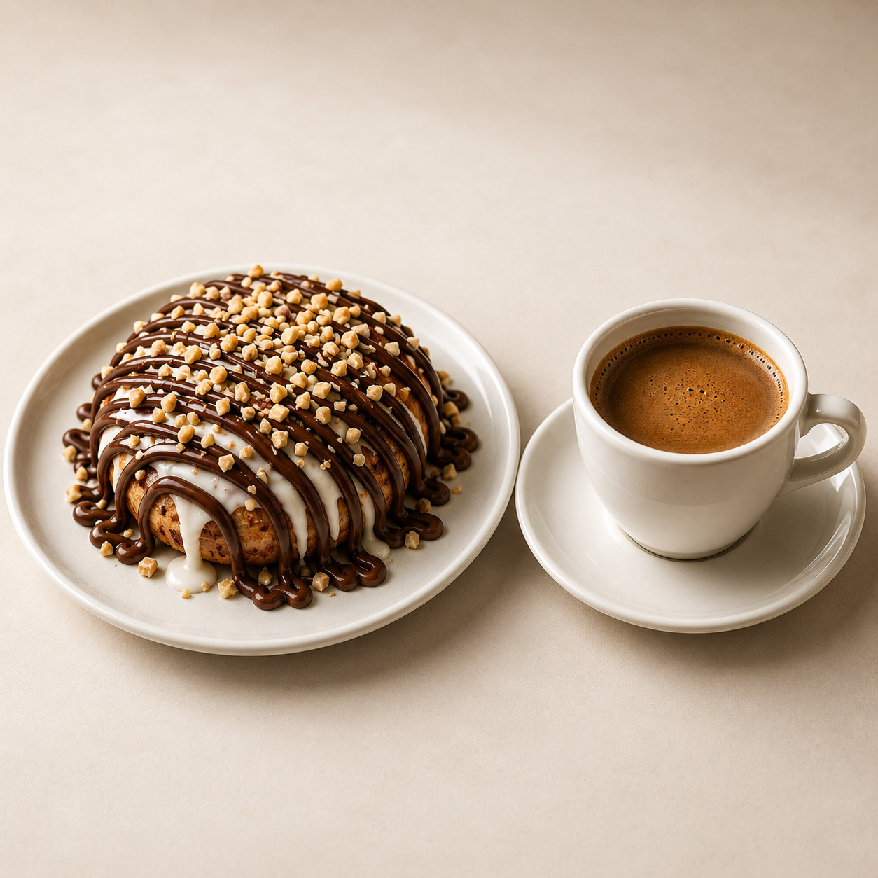 Chocolate Roll + Kahve