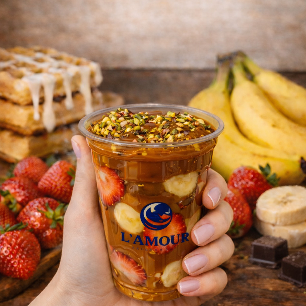 Karamelli Bardak Waffle