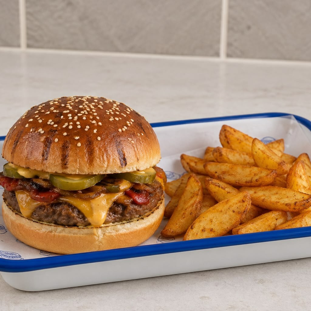 Köz Patlıcanlı Burger
