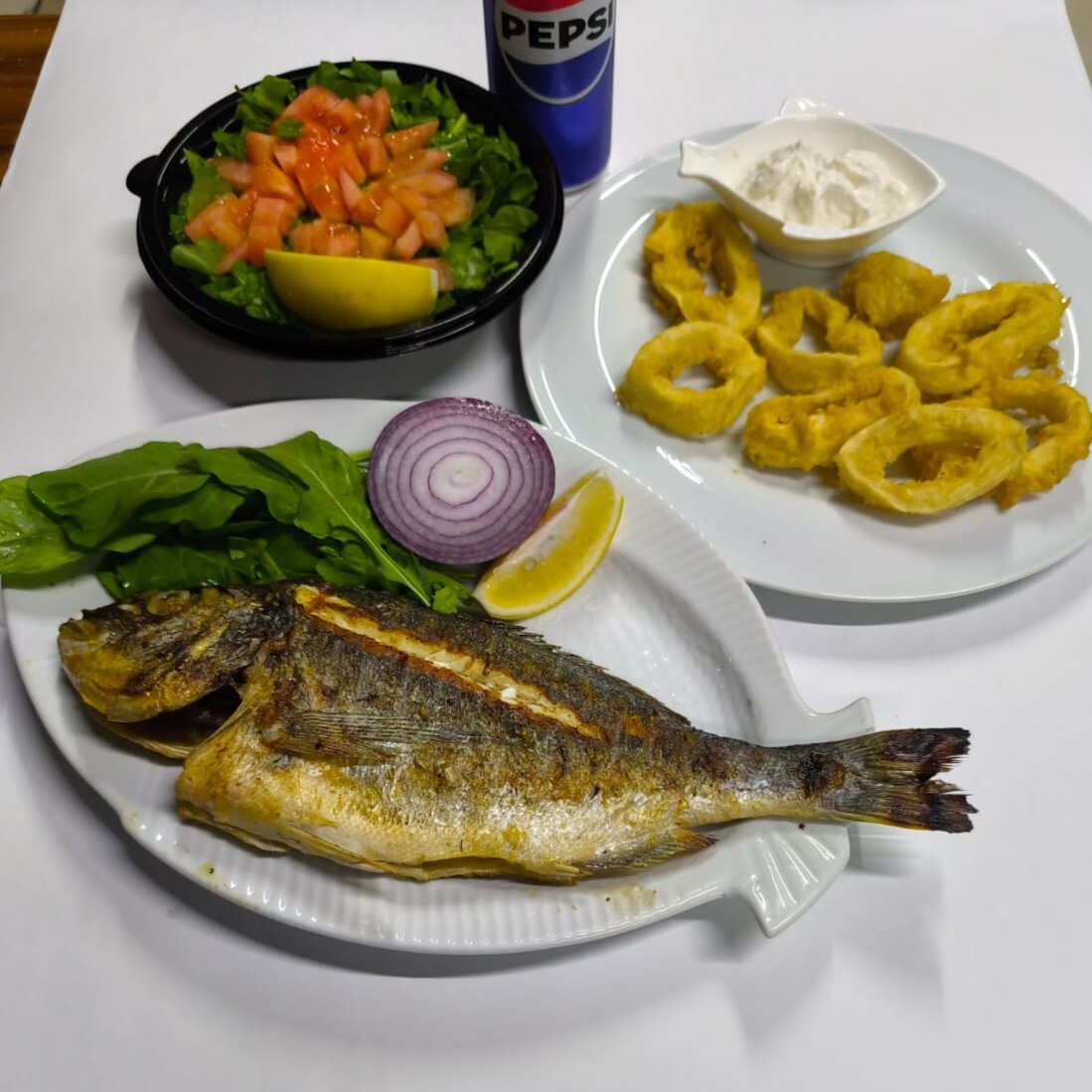 Kalamarlı Balık Menü