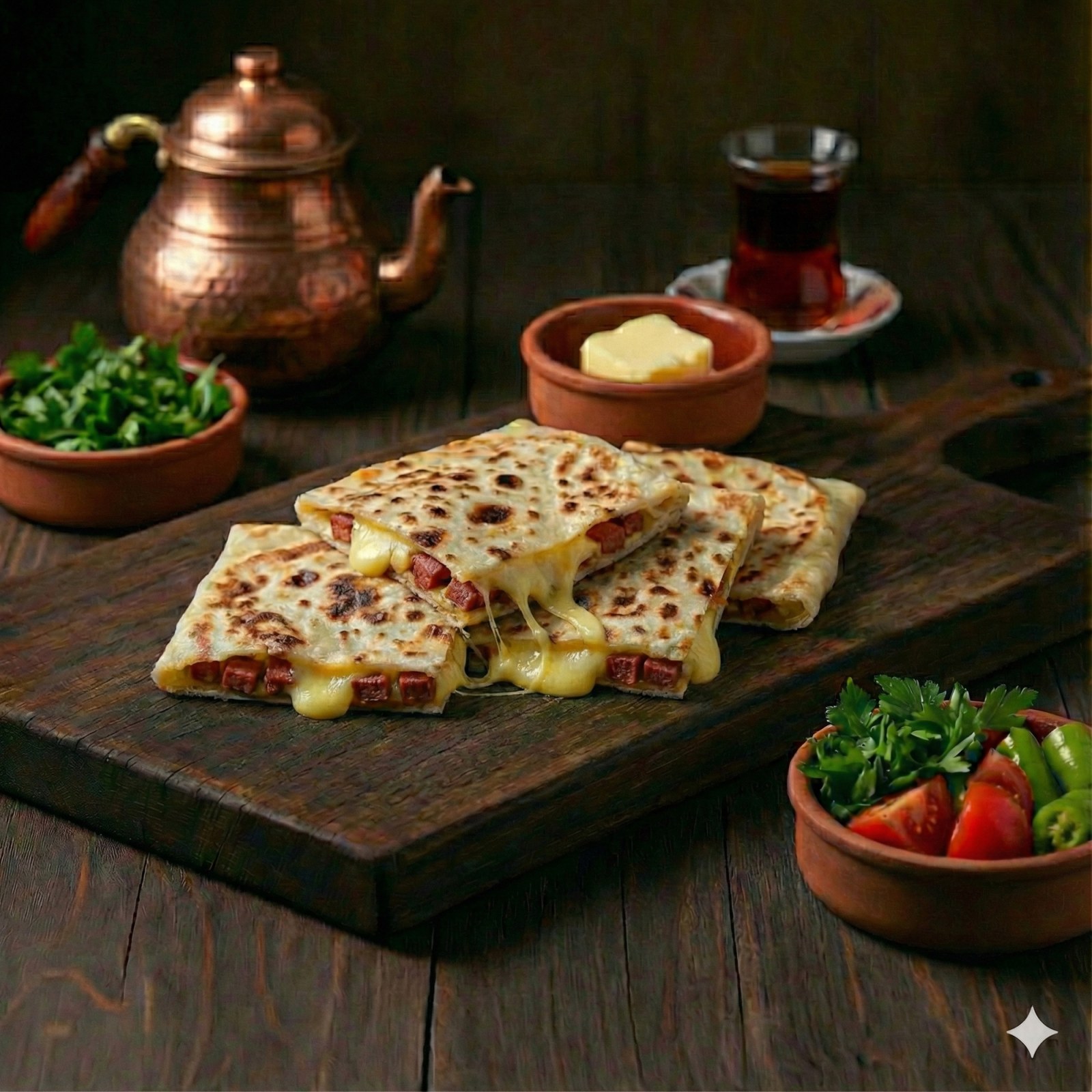 Sucuk Kaşar Gözleme