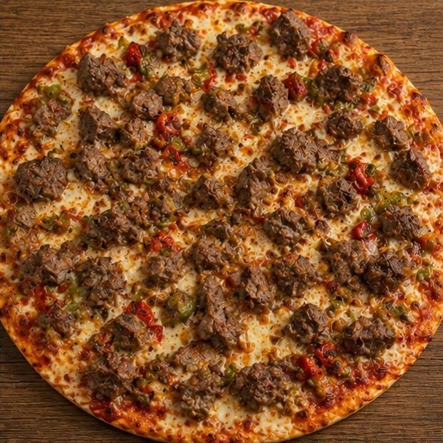 Kavurmalı Pizza (Büyük)