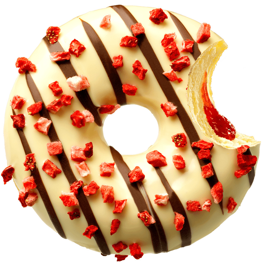 Çilek Dolgulu Donut